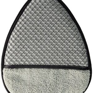 Carrand 40313 2-in-1 Microfiber Wheel Detailer Wash Mitt , Grey