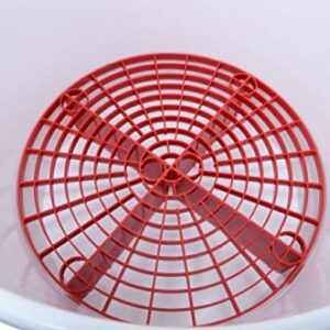 The Grit Guard Insert (Red) - Fits 12 inch Diameter Bucket