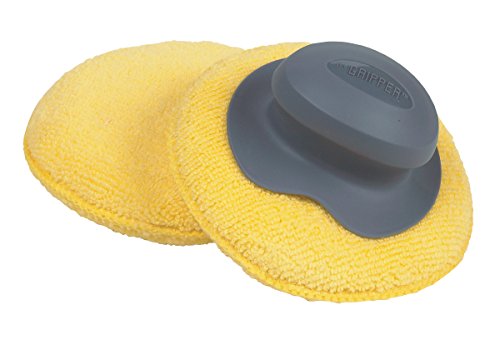 Carrand 40123 The Gripper Microfiber 5" Round Applicator Pad (2-Pack)