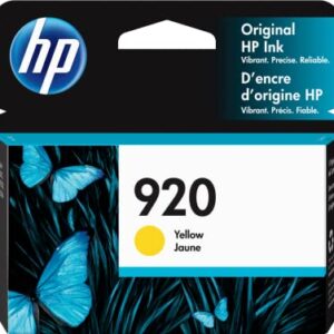 HP 920 | Ink Cartridge | Yellow | Works with HP OfficeJet 6000, 6500, 7000, 7500 | CH636AN