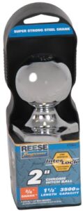 reese towpower 72802 chrome interlock 2″ hitch ball