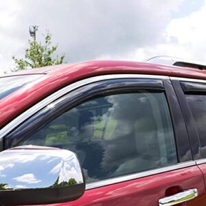 Auto Ventshade [AVS] In-Channel Ventvisor / Rain Guards | Smoke Color, 4 pc | 194068 | Fits 2008 - 2012 Chevrolet Malibu