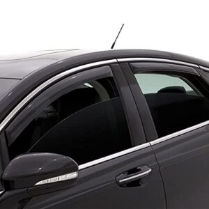 Auto Ventshade [AVS] In-Channel Ventvisor / Rain Guards | Smoke Color, 4 pc | 194068 | Fits 2008 - 2012 Chevrolet Malibu