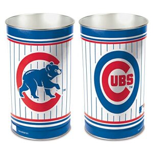 wincraft mlb chicago cubs 15 waste basket, team color, one size
