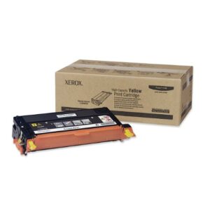 xerox phaser 6180/6180 mfp yellow high capacity toner cartridge (6,000 pages) – 113r00725