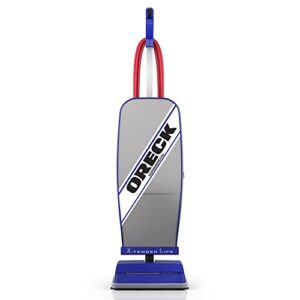 oreck xl commercial upright vacuum cleaner, bagged professional pro grade, for carpet and hard floor, xl2100rhs, gray/blue