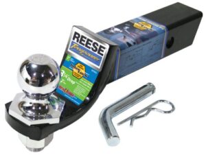 reese towpower 21543 class iii towing starter kit, black with ch ball, 10