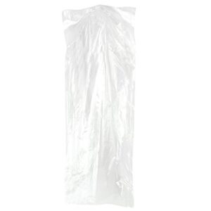 HANGERWORLD 20 Pack Clear Dry Cleaning Plastic Garment Bag - 48inch, 100 Gauge Thick