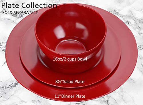 Calypso Basics by Reston Lloyd Melamine Bowl, Set of 6, Red