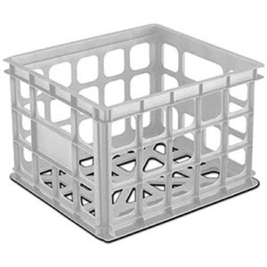 sterilite 16928006 wht stor crate, white