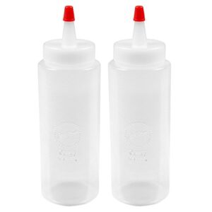 wilton mini squeeze bottles, 6 oz., 2-piece, plastic