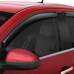 Auto Ventshade [AVS] Ventvisor / Rain Guards | Outside Mount, Smoke Color, 4 pc | 94165 | Fits 2007 - 2012 Nissan Sentra