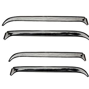 Auto Ventshade AVS 14412 Ventshade with Stainless Steel Finish, 4-Piece Set for 1984-1996 Jeep Cherokee