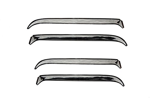 Auto Ventshade AVS 14412 Ventshade with Stainless Steel Finish, 4-Piece Set for 1984-1996 Jeep Cherokee