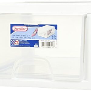 Sterilite Corp. 20518006 Sterilite Stackable Storage Drawer 12 7/8" D x 8 7/8" W x 6" H