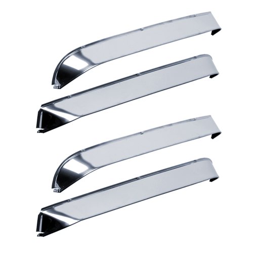 Auto Ventshade [AVS] Ventshade / Rain Guards | Stainless Steel Finish, 4 pc | 14202 | Fits 1981 - 1989 Lincoln Town Car