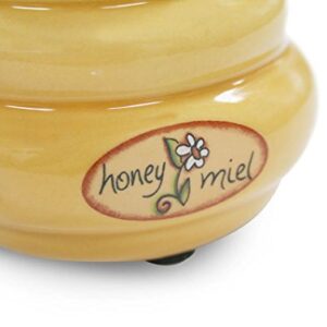 Joie Ceramic Beehive Honey Pot and Wooden Dipper, Mini