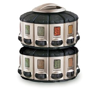 KitchenArt 57010 Select-A-Spice Auto-Measure Carousel Professional Series, Satin