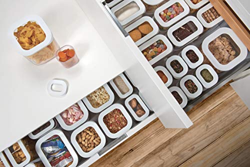 MEPAL, MODULA Storage Box Large for Pasta, Bread Rolls, Cereal, Flour, Coffee, and Meal Prep with Transparent Lid, Airtight, Portable, BPA Free, Holds 4500ml|152oz, 1 Count