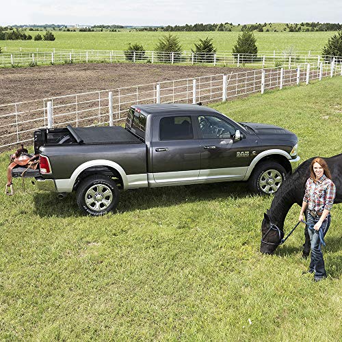 TruXedo TruXport Soft Roll Up Truck Bed Tonneau Cover | 246901 | Fits 2009 - 2018, 2019 - 2020 Classic Dodge Ram 1500, 2010-21 2500/3500 w/out RamBox 6' 4" Bed (76.3")