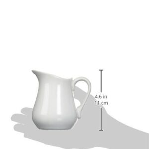 Bia Cordon Bleu Inc Bia Cordon Bleu Inc 900147 8 Oz White Porcelain Pitcher, White