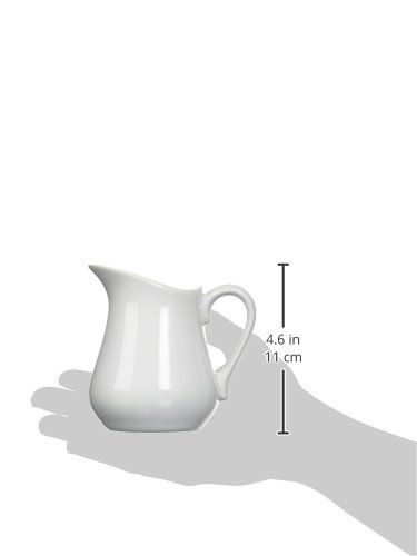 Bia Cordon Bleu Inc Bia Cordon Bleu Inc 900147 8 Oz White Porcelain Pitcher, White