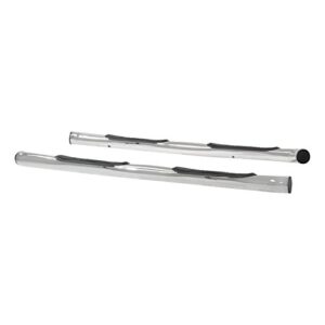 ARIES 206008-2 3-Inch Round Polished Stainless Steel Nerf Bars, No-Drill, Select Honda Pilot