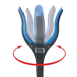 Ettore Grip'n Grab: Multi-Purpose Reach Tool with Rotating Rubber Grip Head, Blue