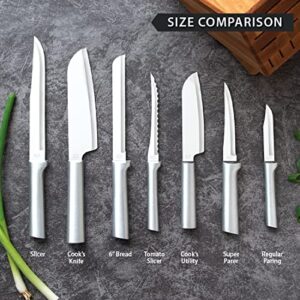 Rada Cutlery Cook’s Knife – Stainless Steel Blade With Brushed Aluminum Handle Made in USA, 10-7/8 Inches