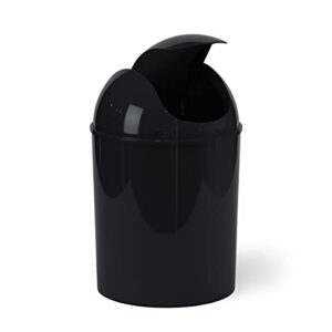 Umbra Mini Waste Can 1-1/2 Gallon with Swing Lid, Matte