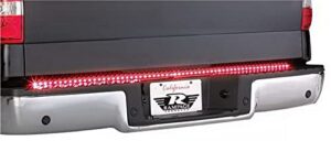 rampage 49″ led tailgate light bar | superbrite led 6 function, brake, left/right turn signals, flasher/running lights, reverse/backup lights, black | 960137 | universal fit & mounting