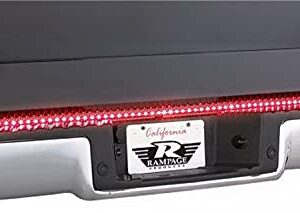 Rampage 49" LED Tailgate Light Bar | Superbrite LED 6 Function, Brake, Left/Right Turn Signals, Flasher/Running Lights, Reverse/Backup Lights, Black | 960137 | Universal Fit & Mounting