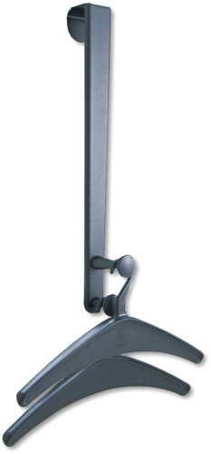 Quartet Over-the-Door Hook, Double Posts, 1 Hanger Included, Black (20703)