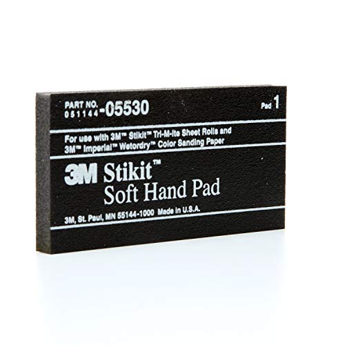 3M Stikit Soft Hand Pad, 05530, 2-3/4 in x 5-1/2 in x 3/8 in