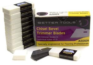 better tools – chisel bevel carpet trimmer blade (100 blades/box)