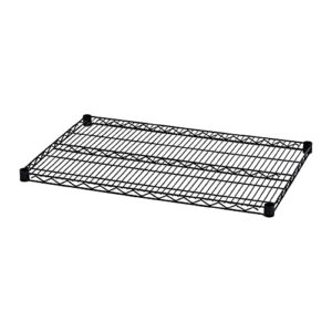 alera sw583624bl industrial extra wire shelves, 36w x 24d, black (case of 2)