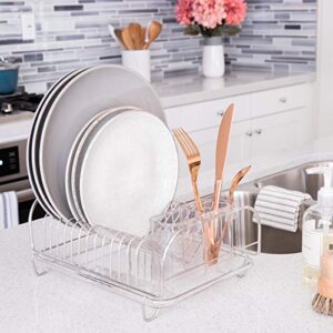 Better Houseware 3423 Compact Dish Drainer Set, Stainless 12" x 9" x 5"