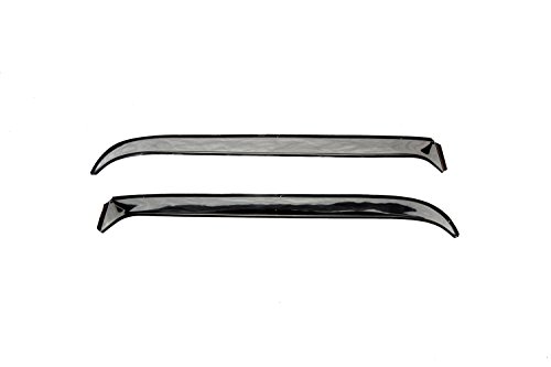 Auto Ventshade [AVS] Ventshade / Rain Guards | Stainless Steel Finish, 2 pc | 12688 | Fits 1980 - 1996 Ford F-150/F-250/F-350/Bronco