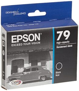 epson t079 claria hi-definition -ink standard capacity black -cartridge (t079120) for select epson artisan photo printers
