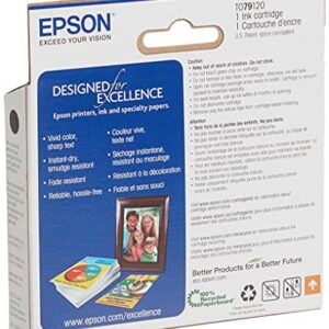 EPSON T079 Claria Hi-Definition -Ink Standard Capacity Black -Cartridge (T079120) for select Epson Artisan Photo Printers