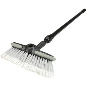 Carrand 93063 Deluxe Car Wash 8" Dip Brush with Bumper and 27-48" Extension Handle , Black