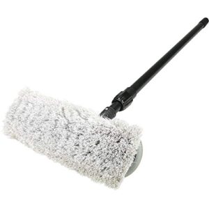Carrand 93063 Deluxe Car Wash 8" Dip Brush with Bumper and 27-48" Extension Handle , Black