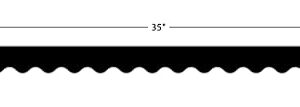 Teacher Created Resources Black Scalloped Border Trim, Black (4397)