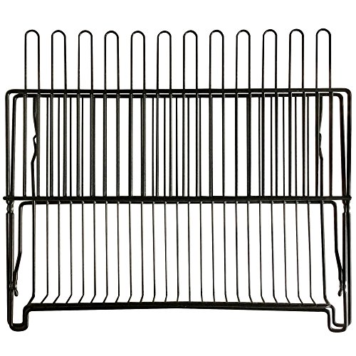 Better Houseware - #1489/E 1489 Large Folding Dish Rack, Black