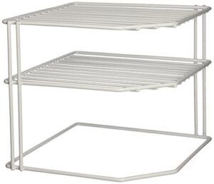 grayline, white 40316, corner helper shelf, 1-pack