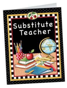 teacher created resources substitute teacher pocket folder from mary engelbreit (4834)