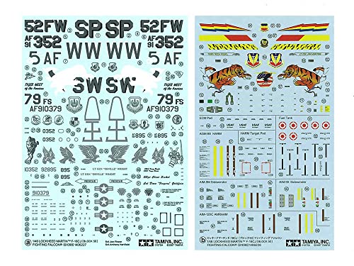 Tamiya 61098 1/48 Lockheed Martin F-16CJ Plastic Model Airplane Kit