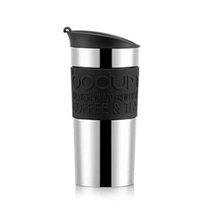 bodum 11068-01 vacuum travel mug, 0.35 l – small, black 1 count (pack of 1)