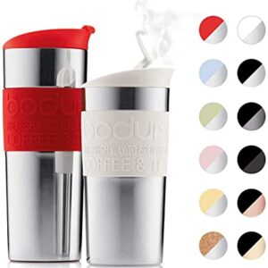 Bodum 11068-01 Vacuum Travel Mug, 0.35 L - Small, Black 1 Count (Pack of 1)