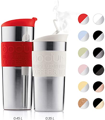 Bodum 11068-01 Vacuum Travel Mug, 0.35 L - Small, Black 1 Count (Pack of 1)